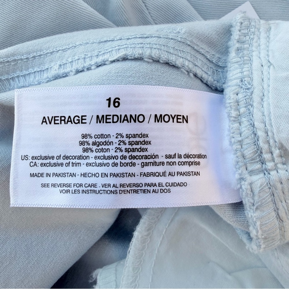 Gloria Vanderbilt Amanda Blue Breeze Tapered Leg Stretch Jeans ~ Women’s 16 - Picture 8 of 10